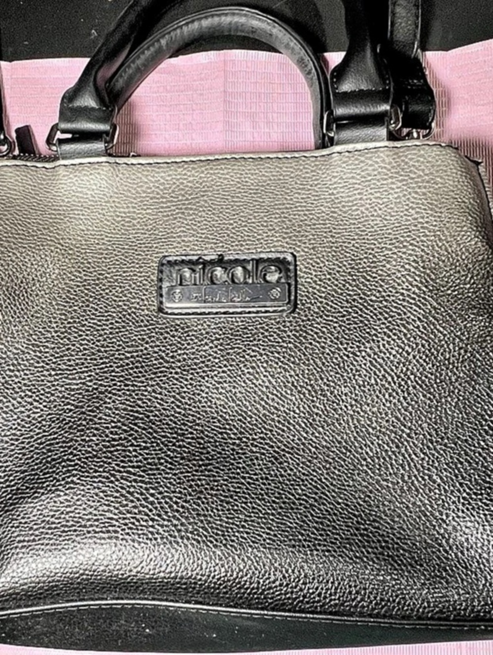 Nicole Miller Black Satchel